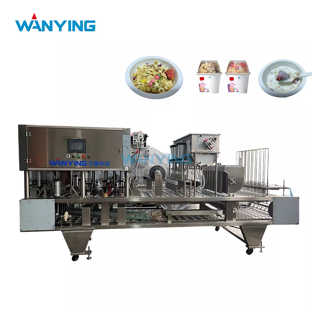 Vulmachine voor yoghurt en granen